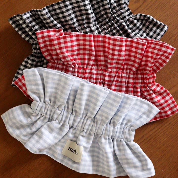 Maho - Wholesale Scarf - Women's - Barry black gingham1