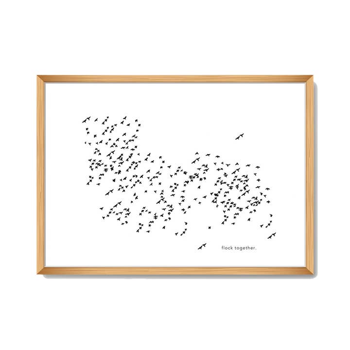 Flock Sammen Print for engroshandel hos Screech Owl Design