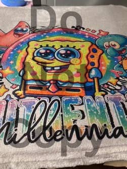 Authentic Millennial Blanket for wholesale by Creative Queen Boutique