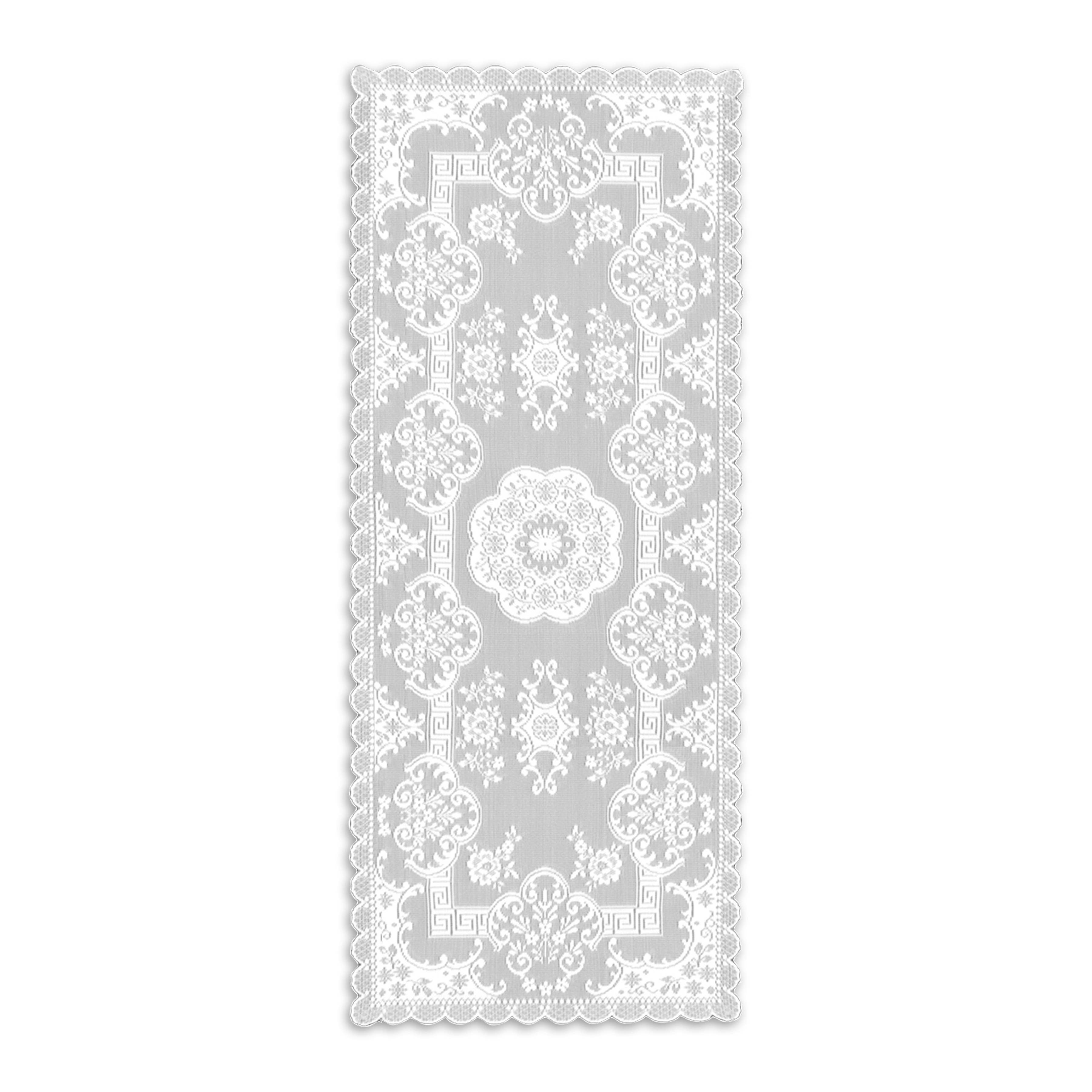 Heritage Lace - Wholesale Table Runner - Filigree 14x36 White Lace Table Runner1