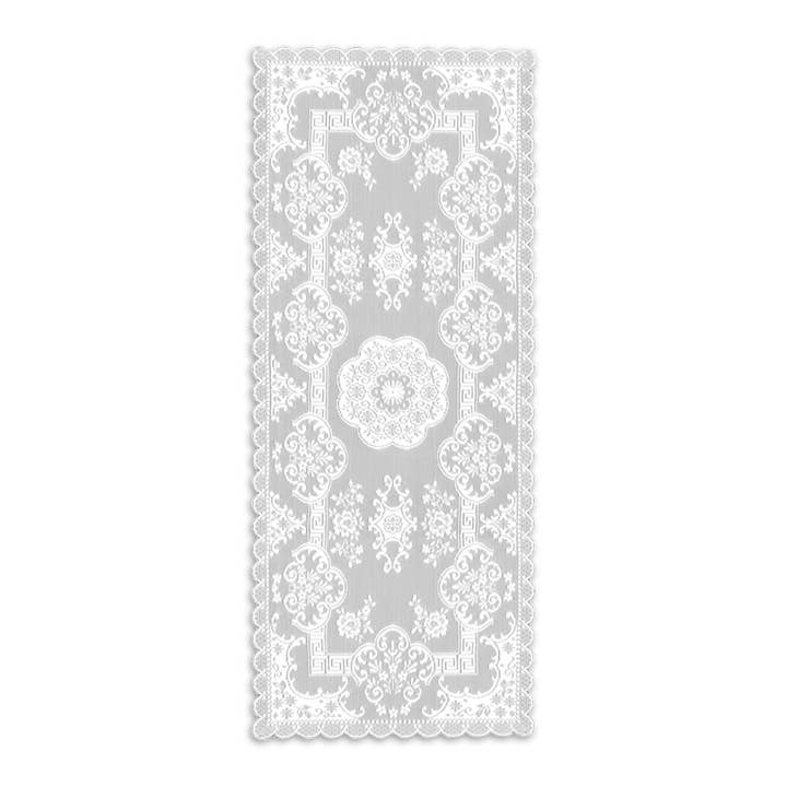 Heritage Lace - Wholesale Table Runner - Filigree 14x36 White Lace Table Runner1