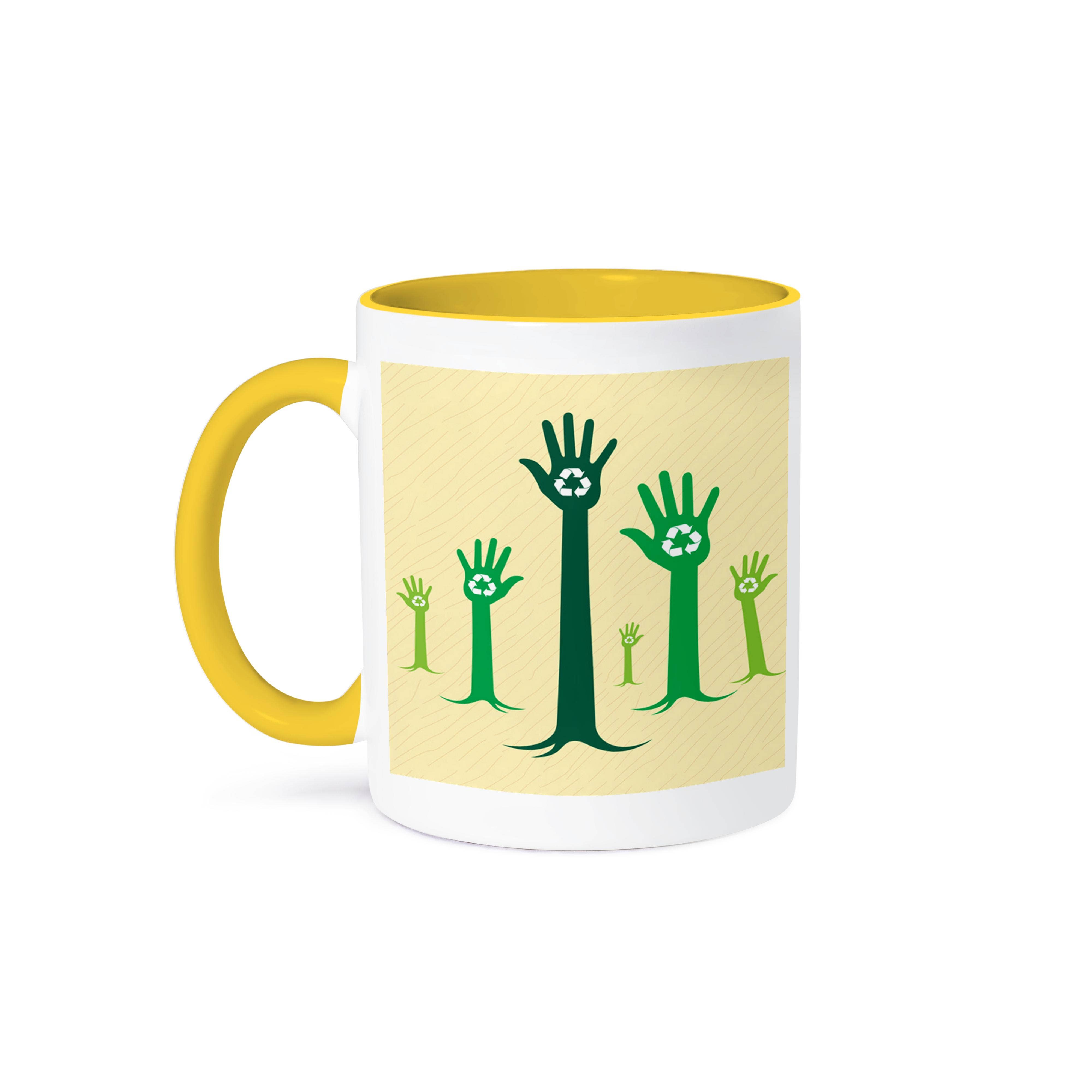 3dRose - Wholesale Coffee Mug - 3dRose, Hands With The Recycle Sign On Them, Mug0