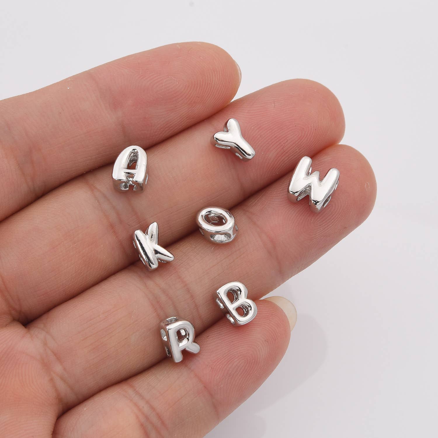 Beads Creation - Wholesale Individual Charm/Pendant - Gold Filled Alphabet Balloon Initial Charm Pendant, CP21973
