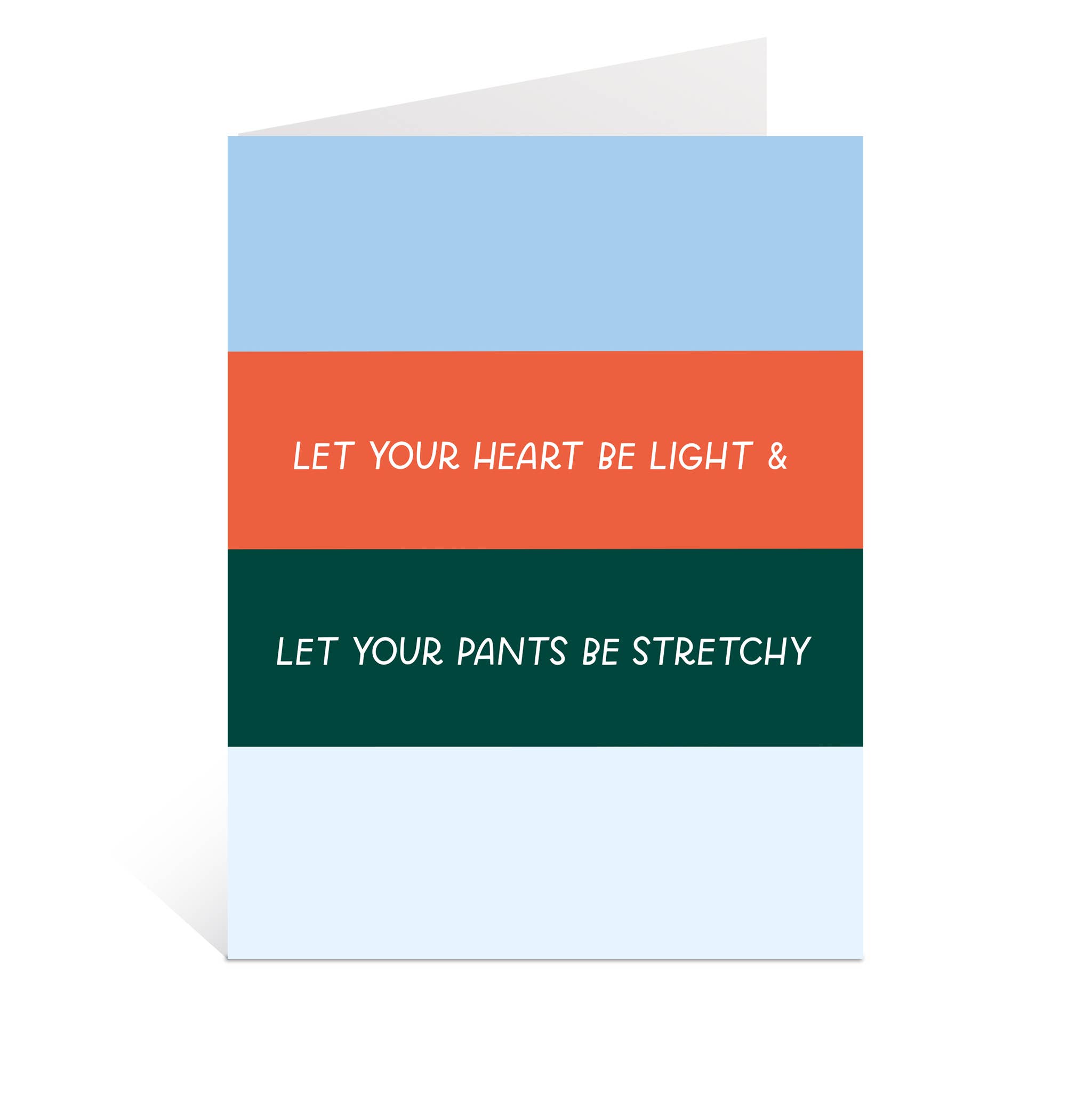 Just Follow Your Art - Wholesale Christmas Card - Heart Light, Pants Stretchy Card | Funny Holiday Cards0