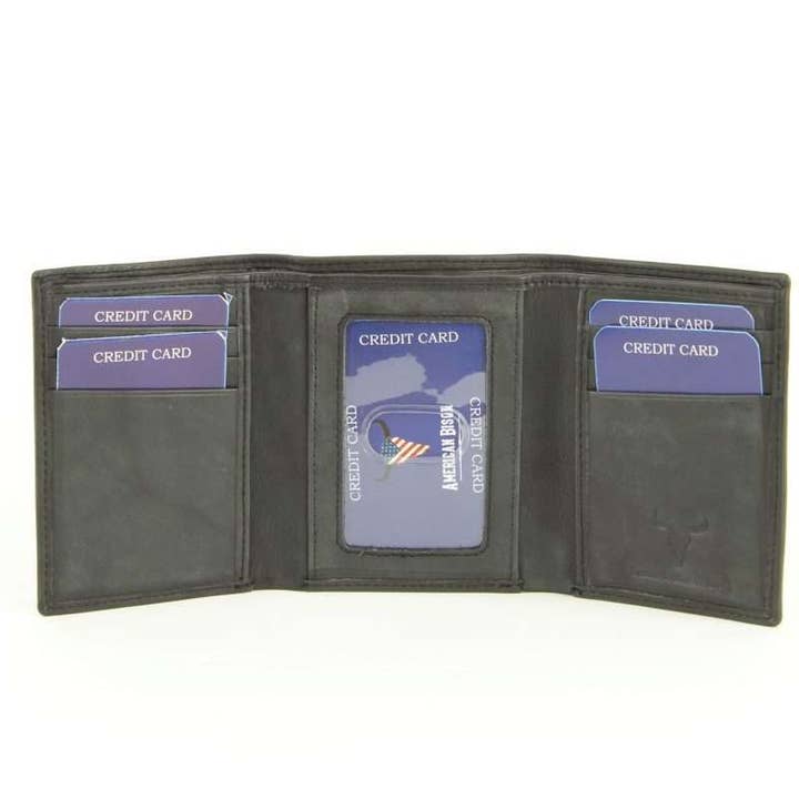 Leather Impressions Inc - Wholesale Wallet - Men's - American Bison Tall Trifold Wallet35