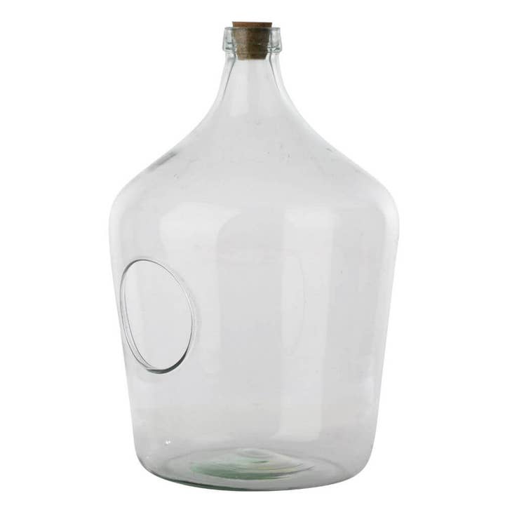 Front Open Terrarium Bottle, 10 L, Glass, Clear - Large for wholesale by Esschert Design USA
