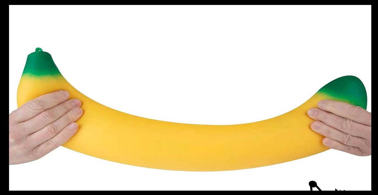 Curious Minds Toys - Vendita all'ingrosso Giocattolo squishy - Bambini e neonati - Jumbo Doh Banana Frutto Morbido Ripieno di Soffice Fluff da Stringere Squishy4