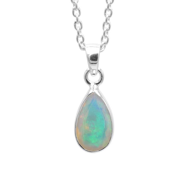 Ethiopian Opal Pendant: 925 Sterling Silver Gemstone Jewelry for wholesale by Jay Jools