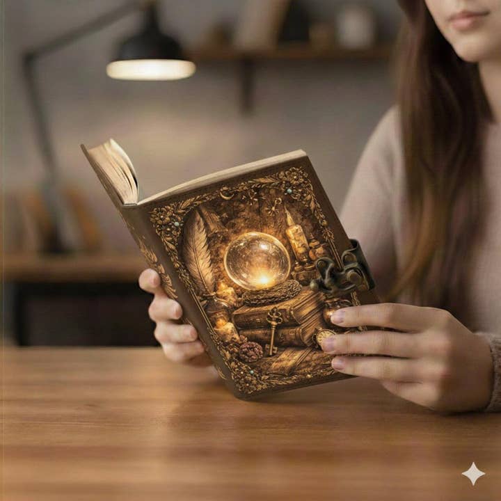 Arcane Alchemy Leather Journal – Handmade Vintage Spellbook for wholesale by MNM HANDICRAFTS