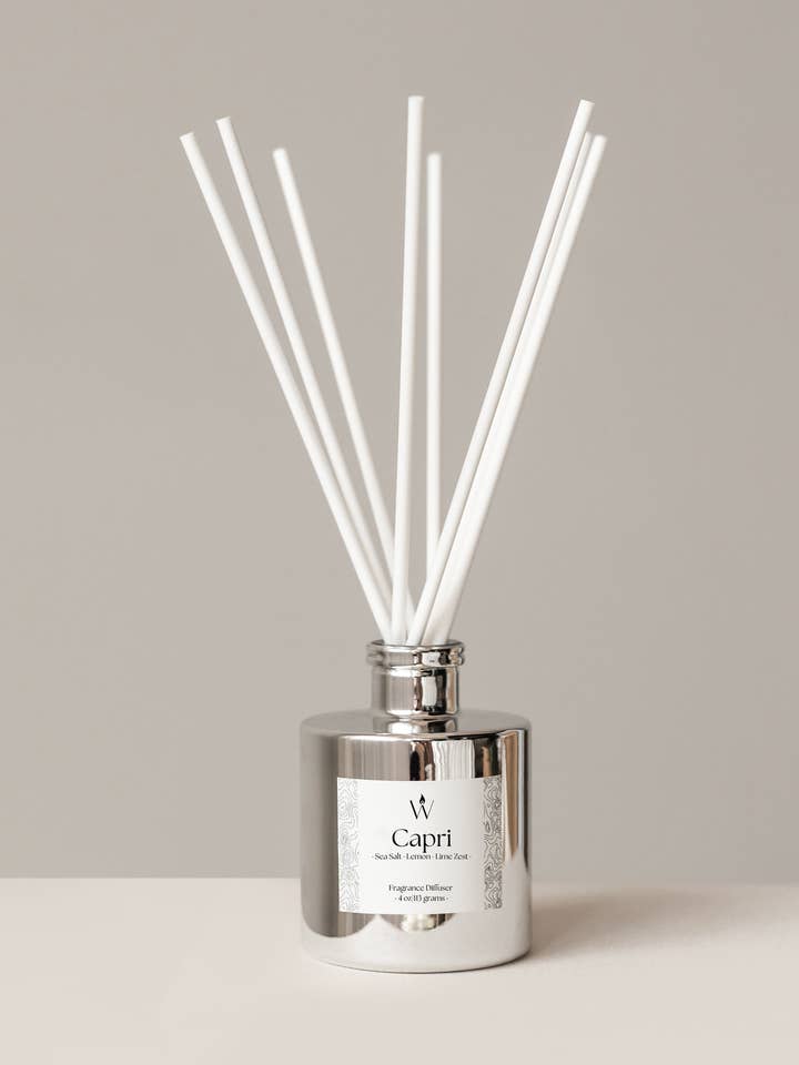 Capri Diffuser (Sea breeze, lemon and lime zest) for wholesale by The Wanderlust candle