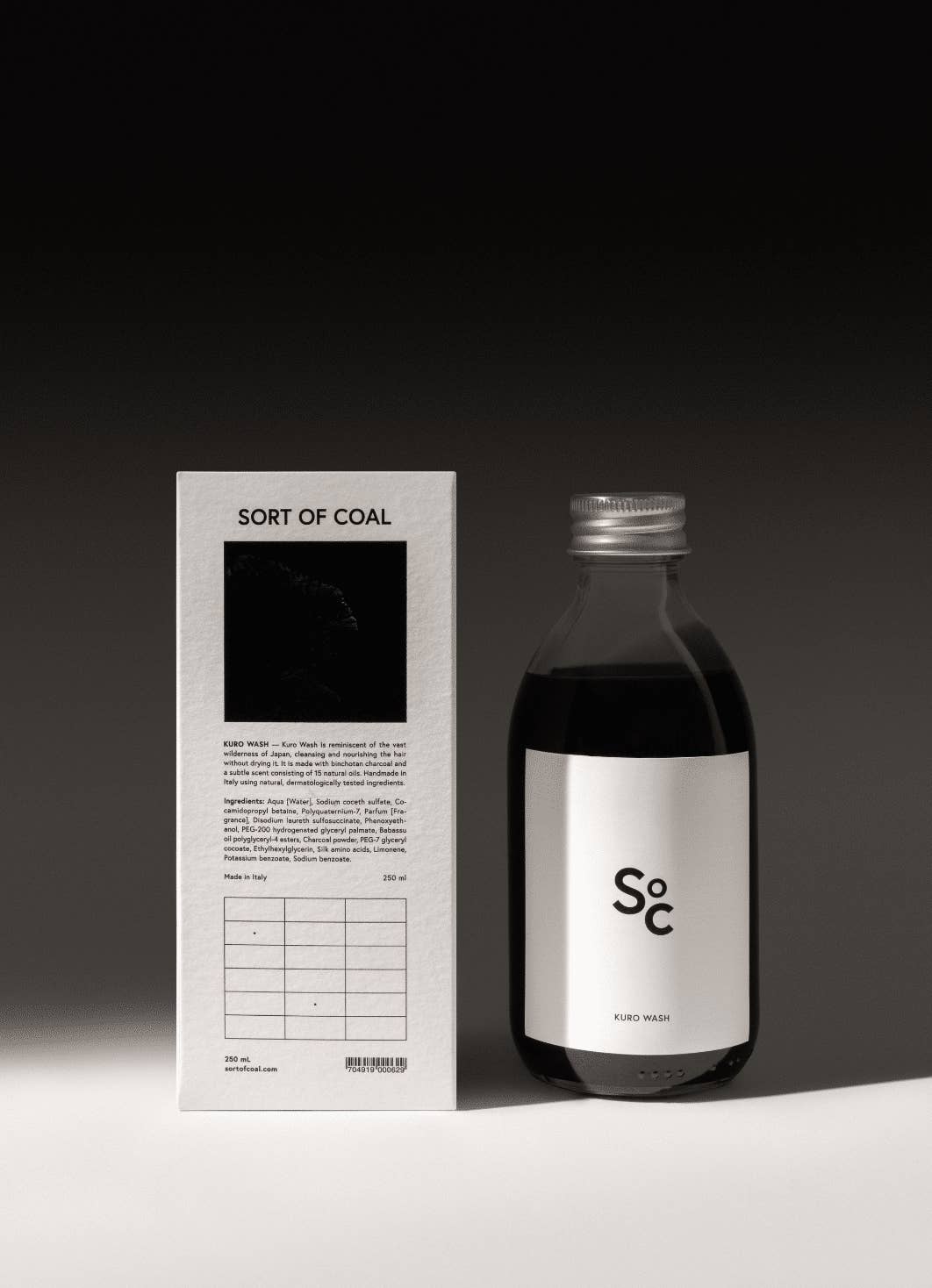 Sort of Coal - Wholesale Body Wash/Shower Gel - Kuro Wash