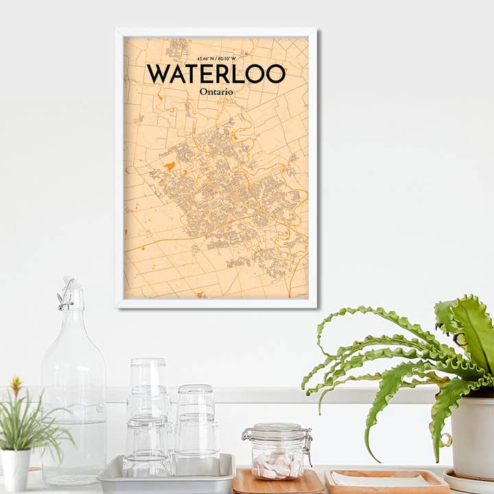 OurPoster.com - Wholesale Poster - Waterloo City Map Poster59