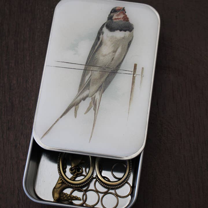 NNK Press - Wholesale Knitting/Crochet Supplies - "Birds Of A Feather..." Notion Tins (Set of 4)5