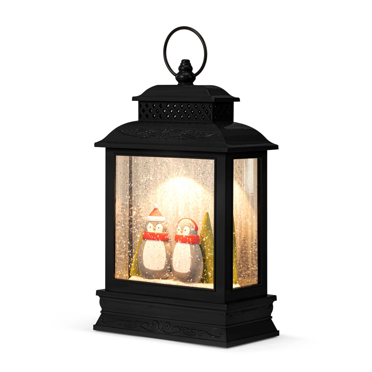 DEMDACO - Wholesale Snow Globe - Lit Musical Penguin Pair Lantern1