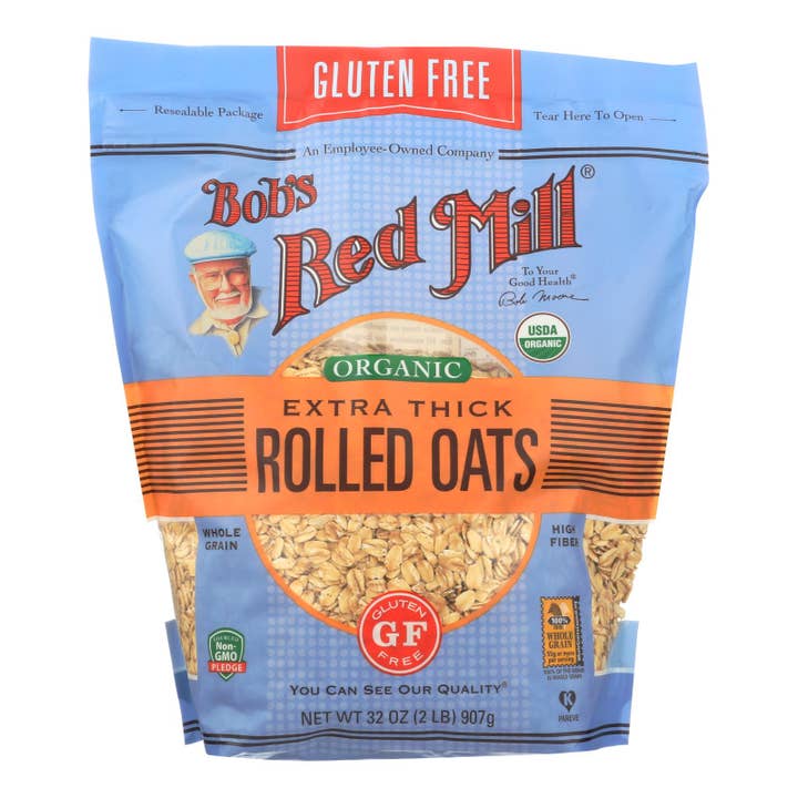Ware Spark - Wholesale Oats - Bob's Red Mill - Organic Thick Rolled Oats - Gluten Free - Case Of 4-32 Oz