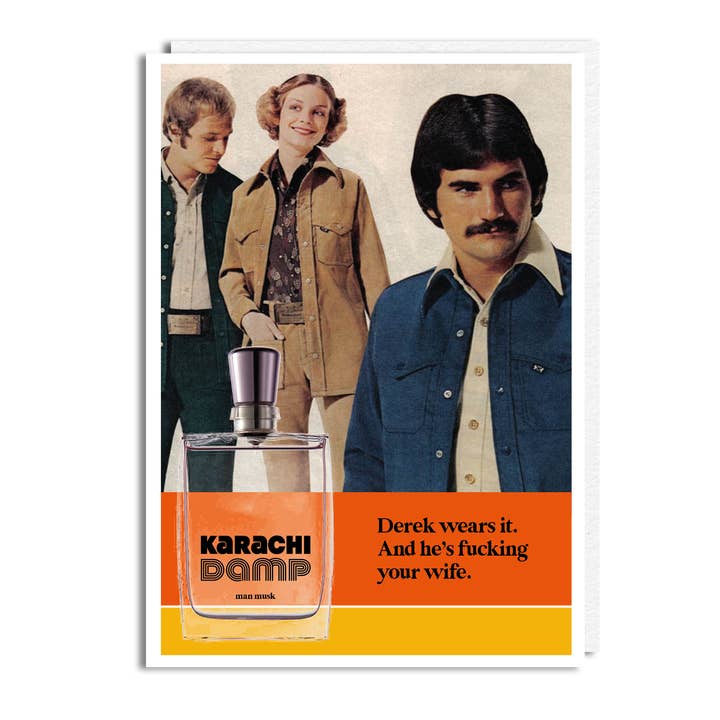 Funny Retro Birthday Day Card - 'Derek' for wholesale by The Buddy Fernandez Card Company