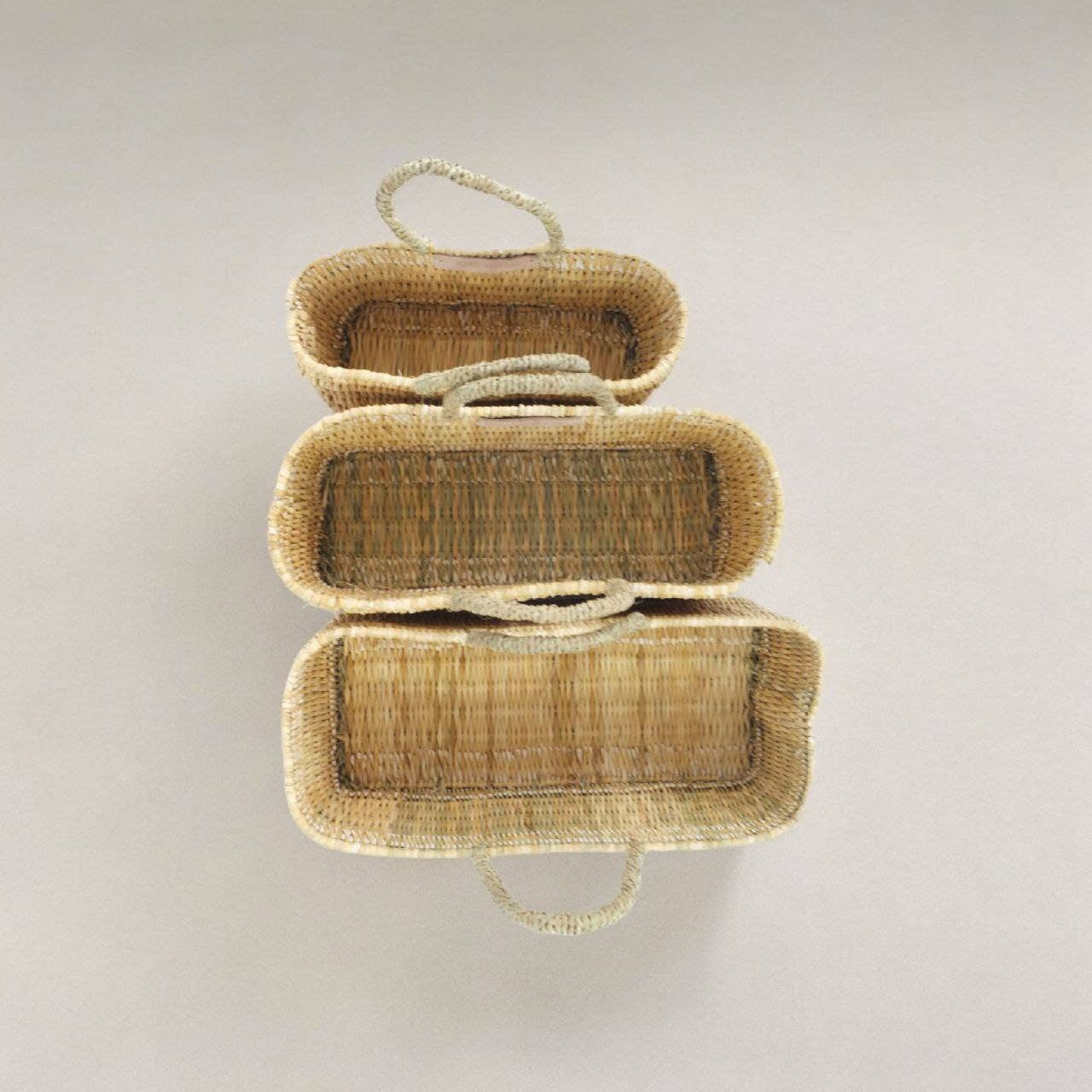 Gran Wholesale - Wholesale Basket - Wicker Storage Basket with Handles, Reed Weave Basket 4