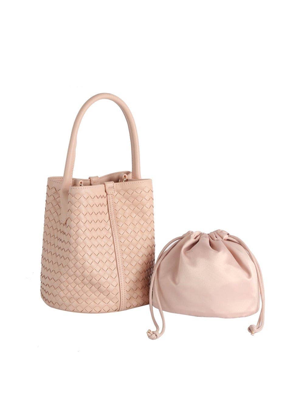MiMi Wholesale - Vente Sacoche – femme - JYE0565 Sac seau/sacoche tissé 2 en 1 avec pochette5
