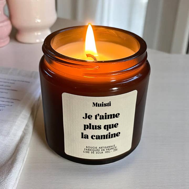 Muisti - Wholesale Jar/Filled Candle - Scented Candle - I love you more than the cafeteria
