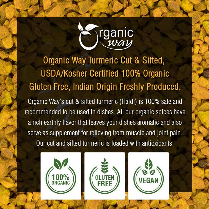 Organic Way LLC - Wholesale Herbs - Organic Turmeric (Cut & Sifted)11