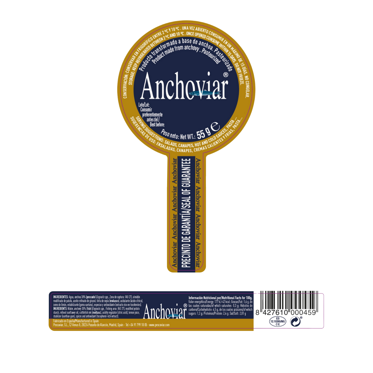 Spherika - Vente Poissons/fruits de mer - ANCHOVIAR, sphères d'anchois4