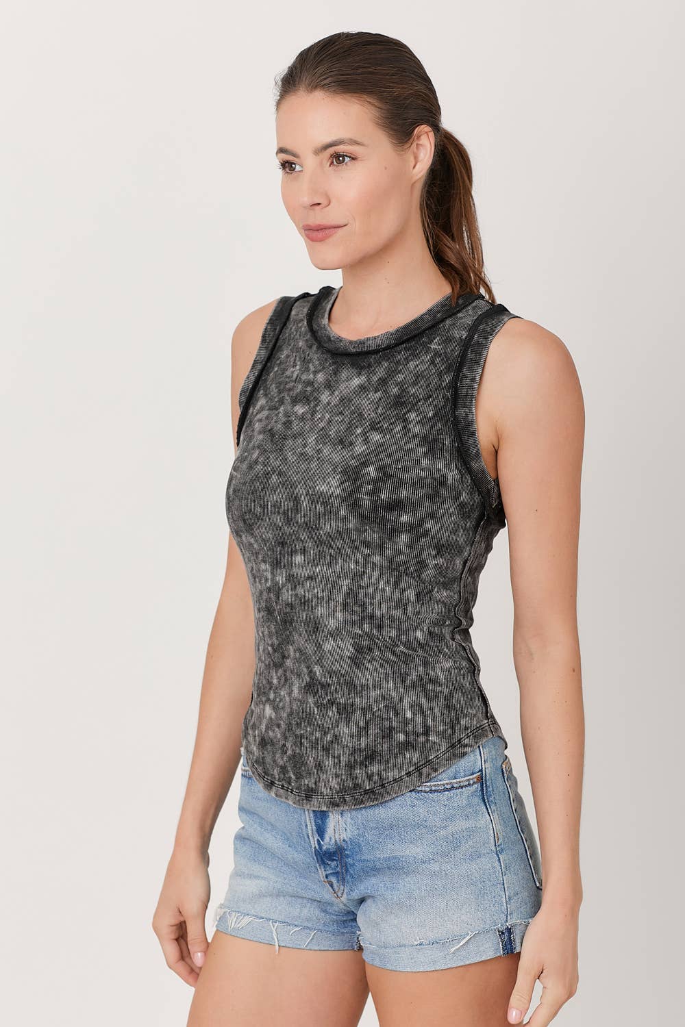 Mystree - Wholesale Tank Top - Women's - 60556 Exposed Seaming Ribbed Tank67