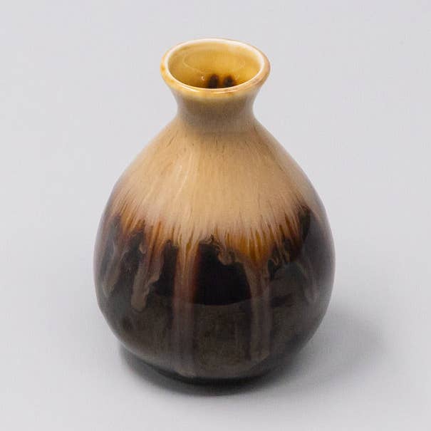 Sakekanna Svart Glans Solros Dropp 180 ml för wholesale av Made In Japan Tableware