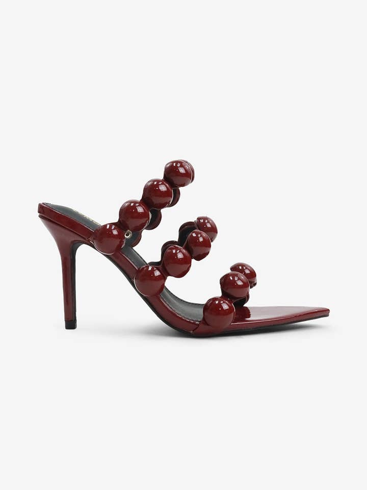 Lemonade Shoes – Salto alto - Mulher por atacado – ASHLYNN - Mules Esculturais com Missangas8