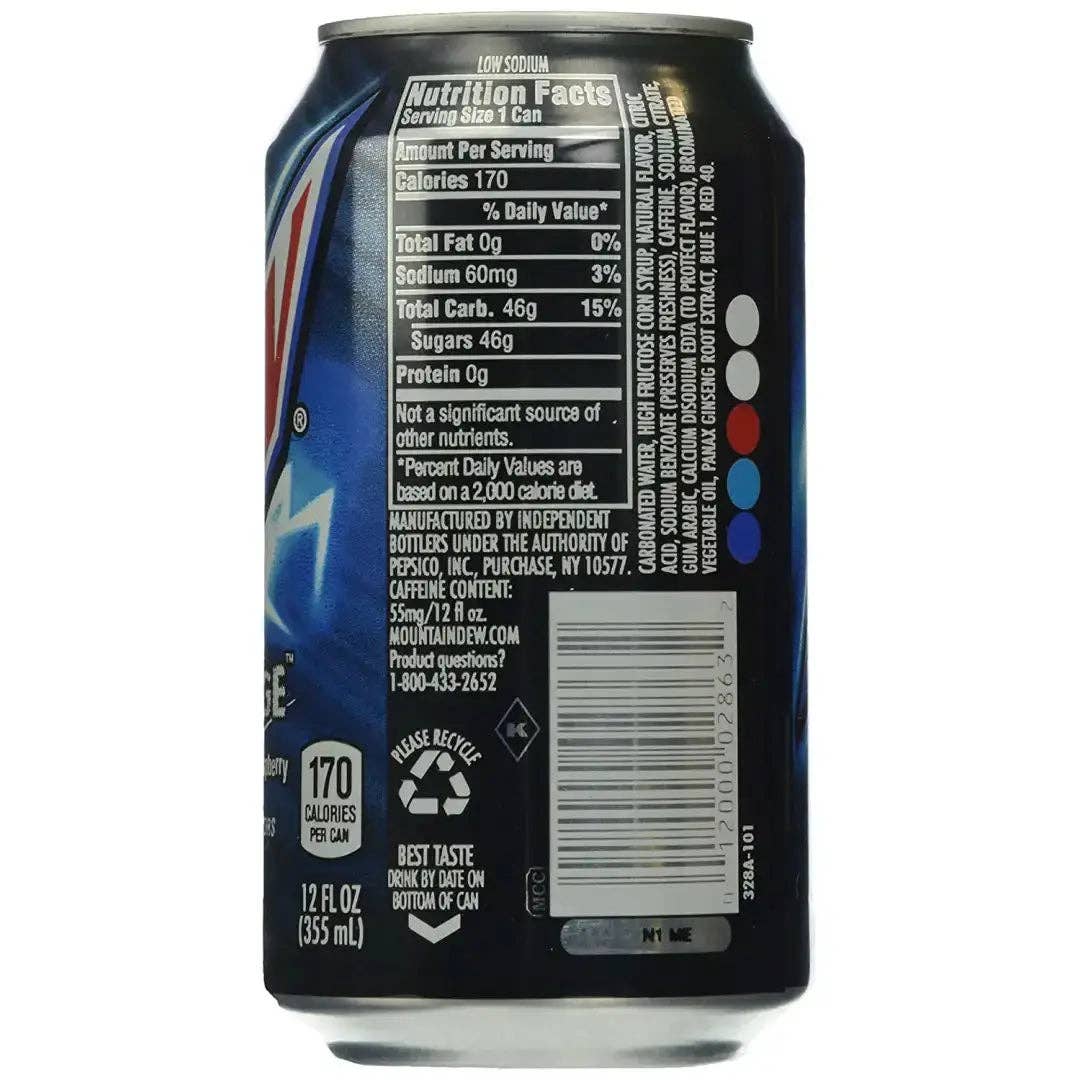 Echo Sales Canada - Wholesale Soda/Carbonated Drink - Mountain Dew Voltage, 12 fl oz cans, 12 pack2