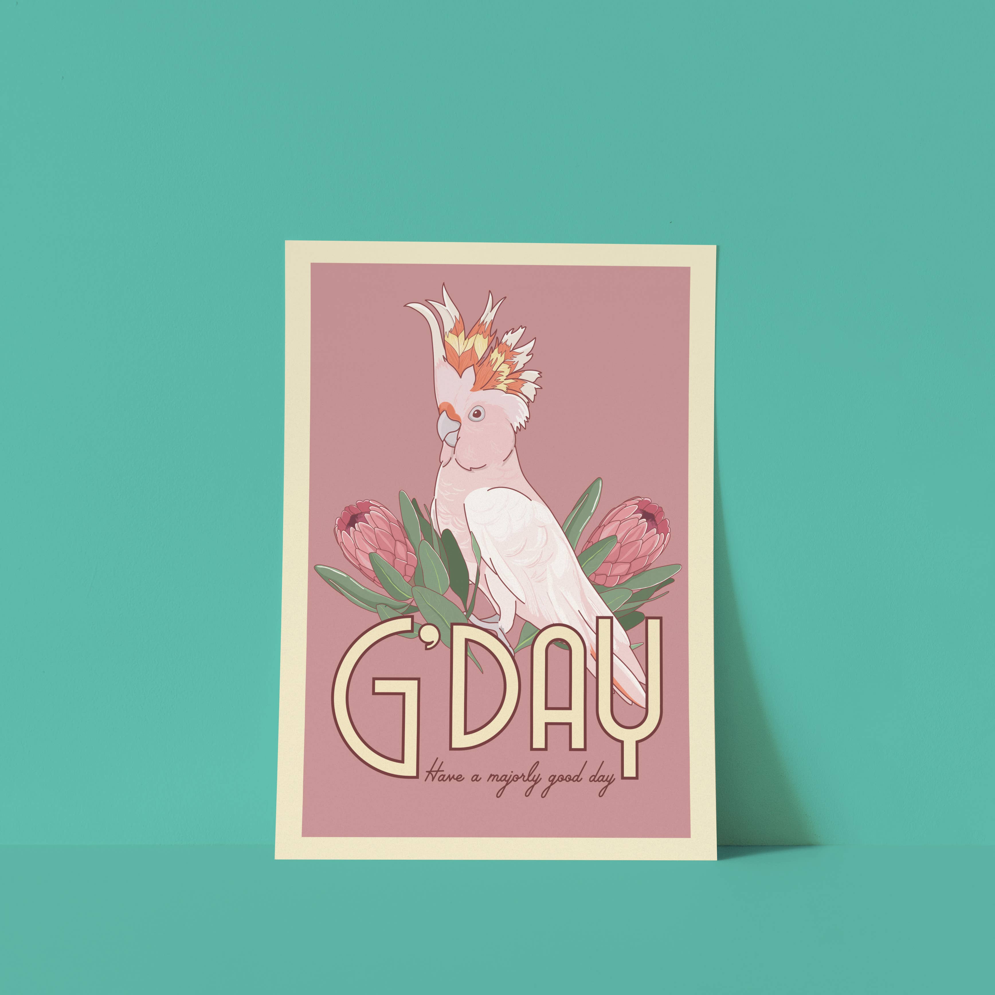 Little Green Mini Creative - Wholesale Poster - Major Mitchell A4 Poster | Art Print | Australian Wall Art2