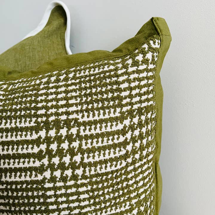 Mama and Tochter - Wholesale Throw pillow cover - Velvet Houndstooth Cushion Cover - Green1