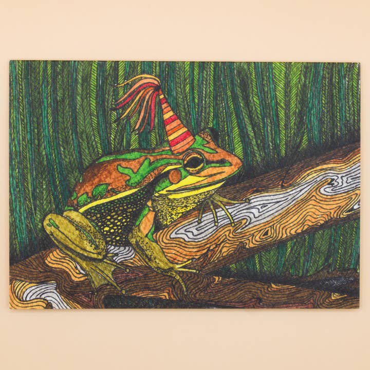 Cartão de Saudação com Rã do Sul Cartão de Rã Nativa da Austrália por atacado de Sunshine Sea Art