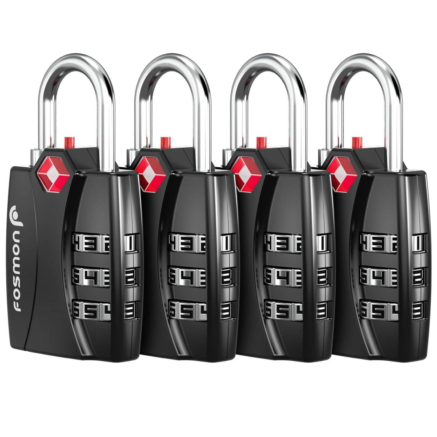 Fosmon - Wholesale Luggage Lock - 3-Digit TSA Accepted Combination Luggage Lock0