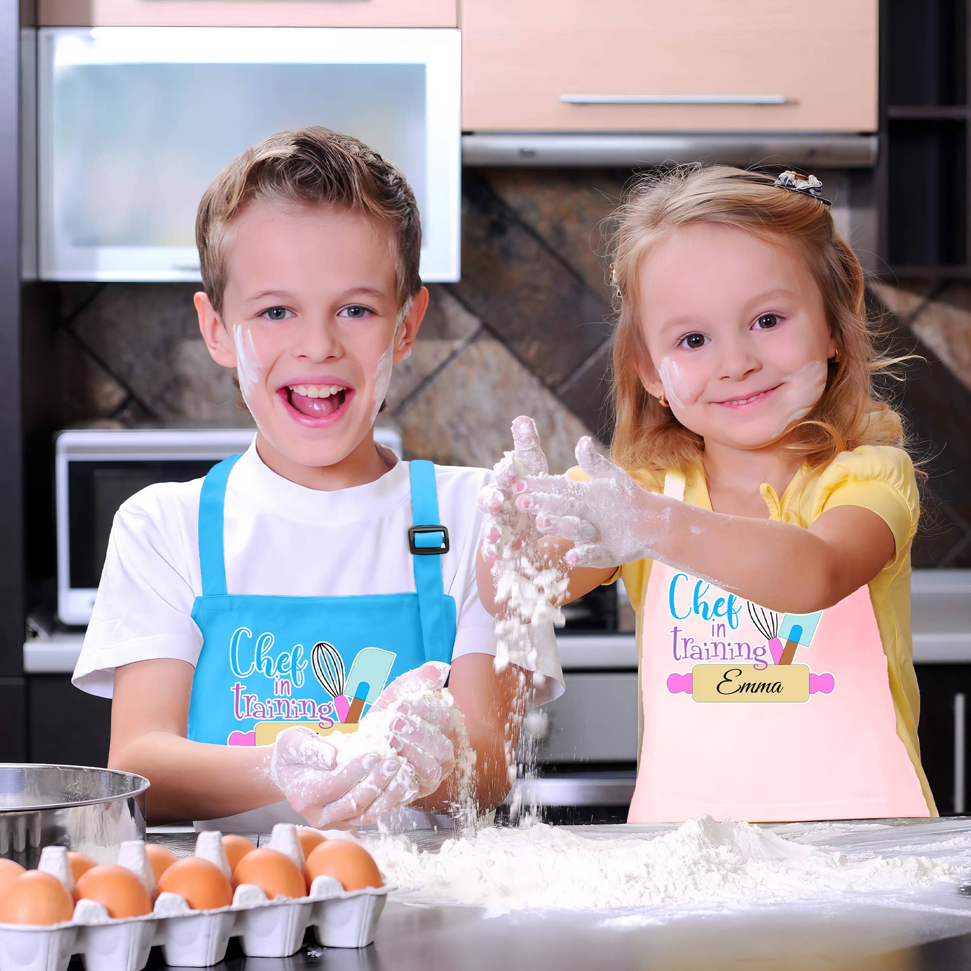 Gradzo – Großhandel Schürze – Kinder – Personalisierte Kinderschürze mit Wunschname3