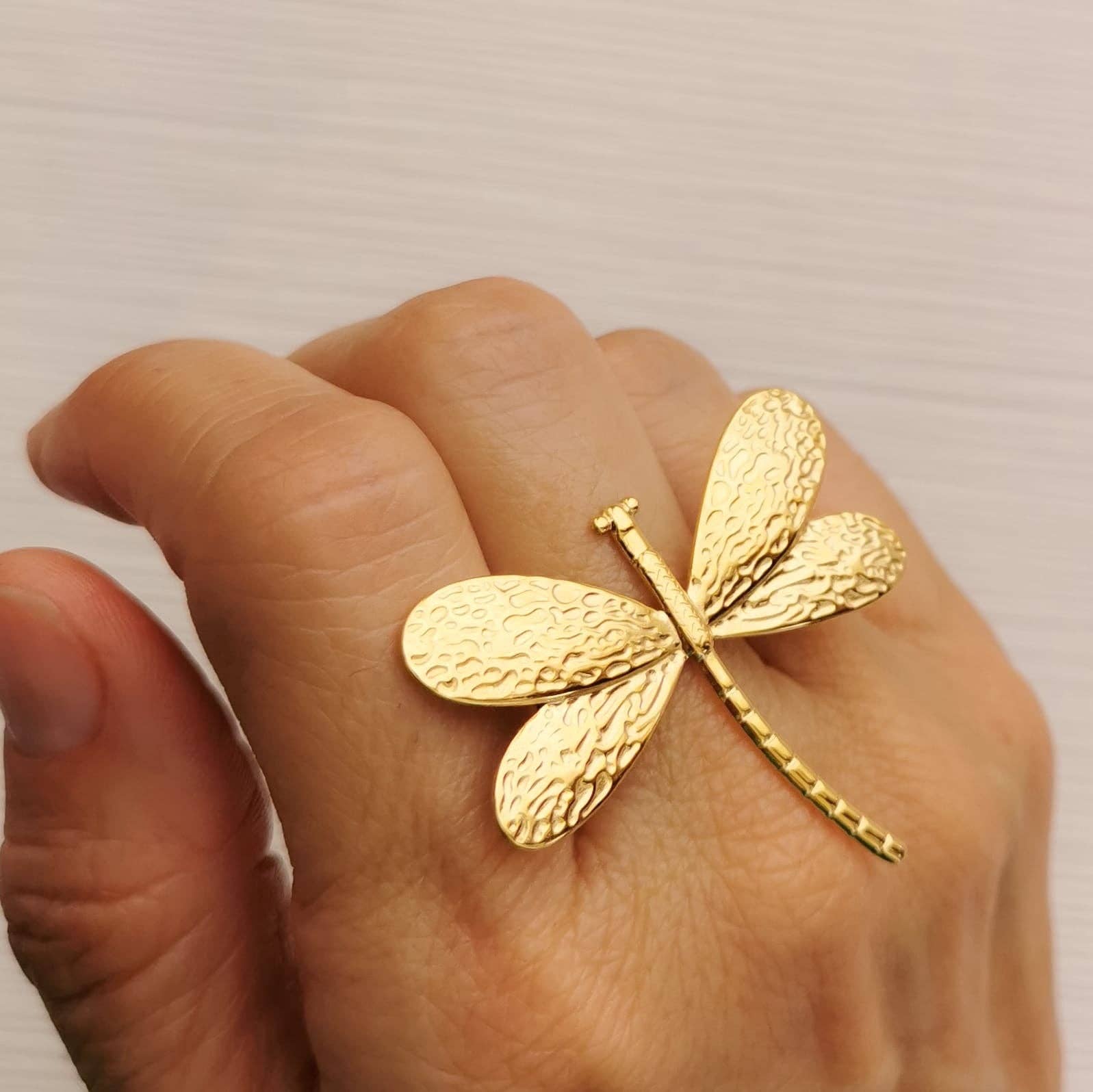 Pampa Mia - Vente Bague de cocktail/de cérémonie - Bague libellule0