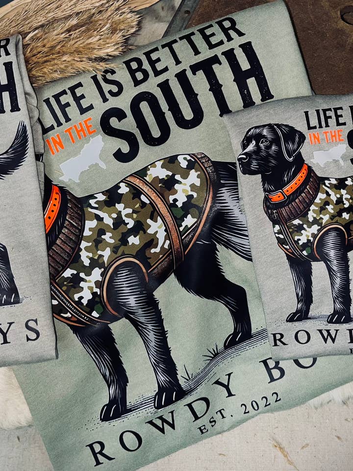 Rowdy Boys - Wholesale Shirt - Men's - Life is Better in the South Adult Tee1