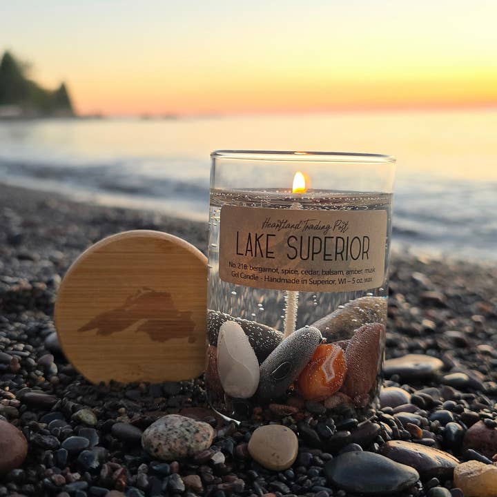 Lake Escape Candle Co. - Wholesale Jar/Filled Candle - 5 oz. "The Original" Lake Superior Gel Candle (1-Wick)