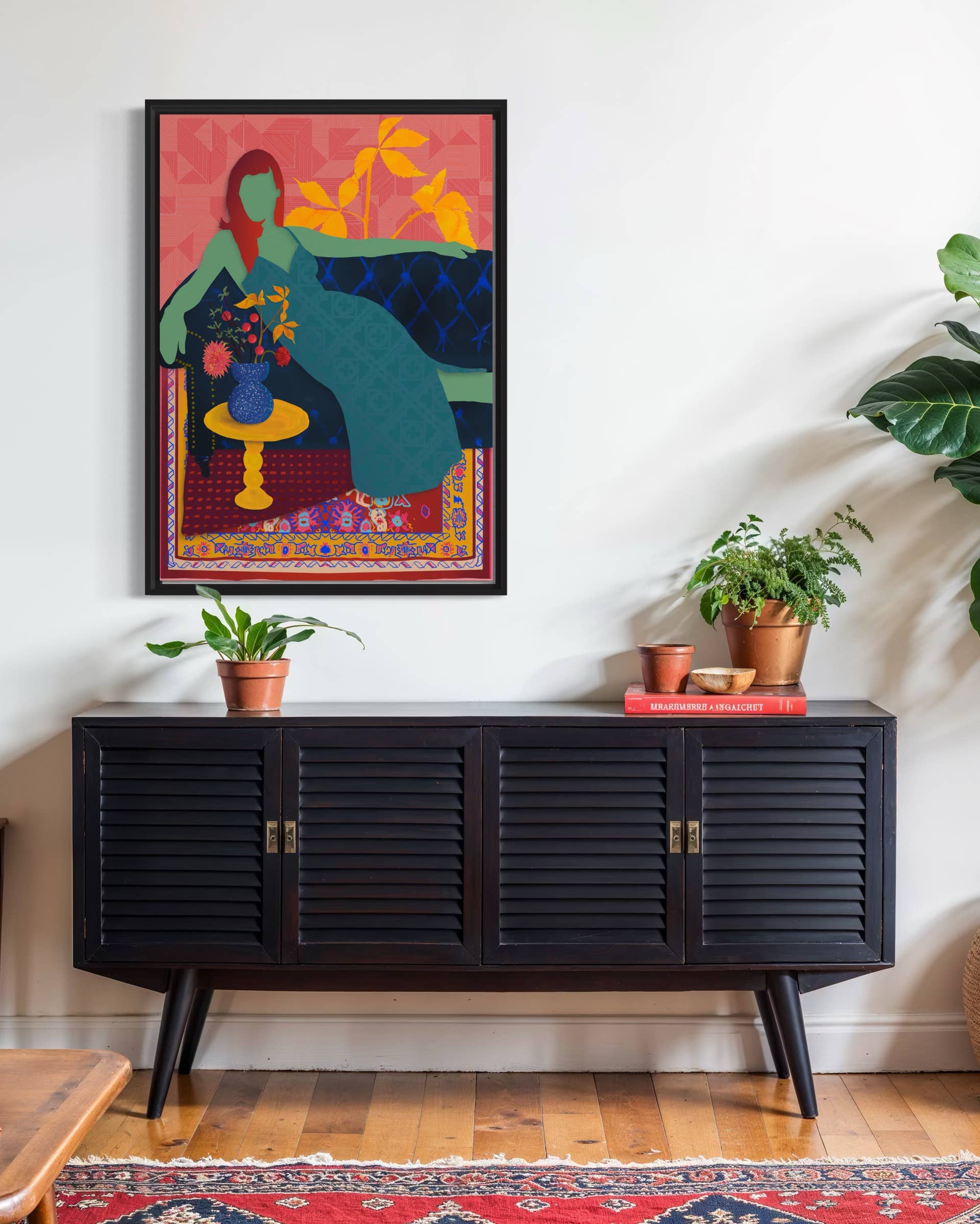 Studio Angelart - Wholesale Art Print - Boho Woman – Luxury Edition Art Print on the Couch2