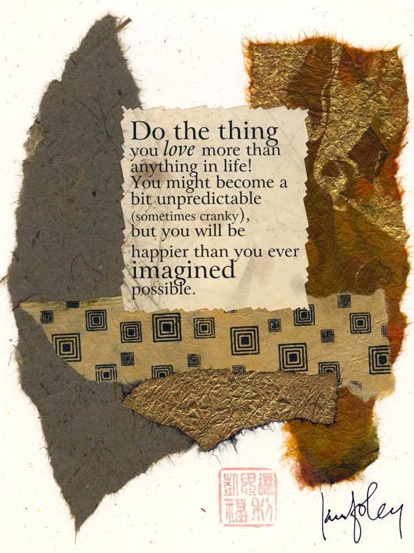 Do the Thing (arte murale originale) per la vendita all'ingrosso da parte di Ampersand Cards