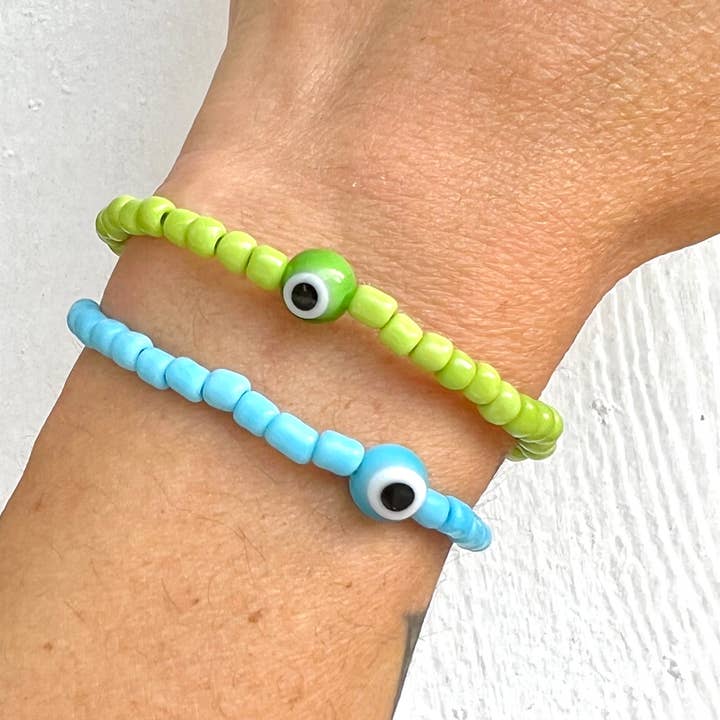 Charley Taylor Art - Wholesale Beaded Bracelet - Evil Eye Color Magic Bead Bracelet13
