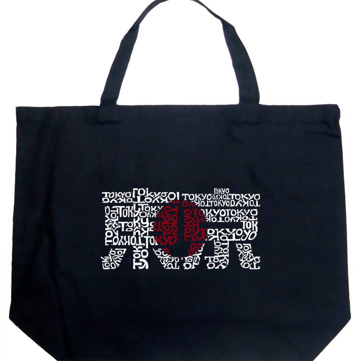 Borsa a tracolla LA Pop Art Word Art - Tokyo Sun per la vendita all'ingrosso da parte di LA Pop Art