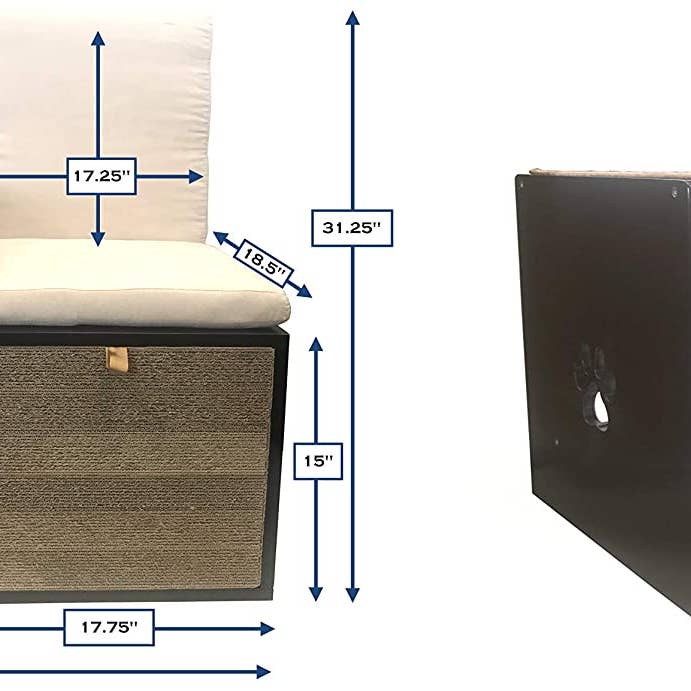 Penn-Plax - Wholesale Pet Scratcher - Cat - Cat-Walk Furniture: Love Seat Bench & Play Hide5