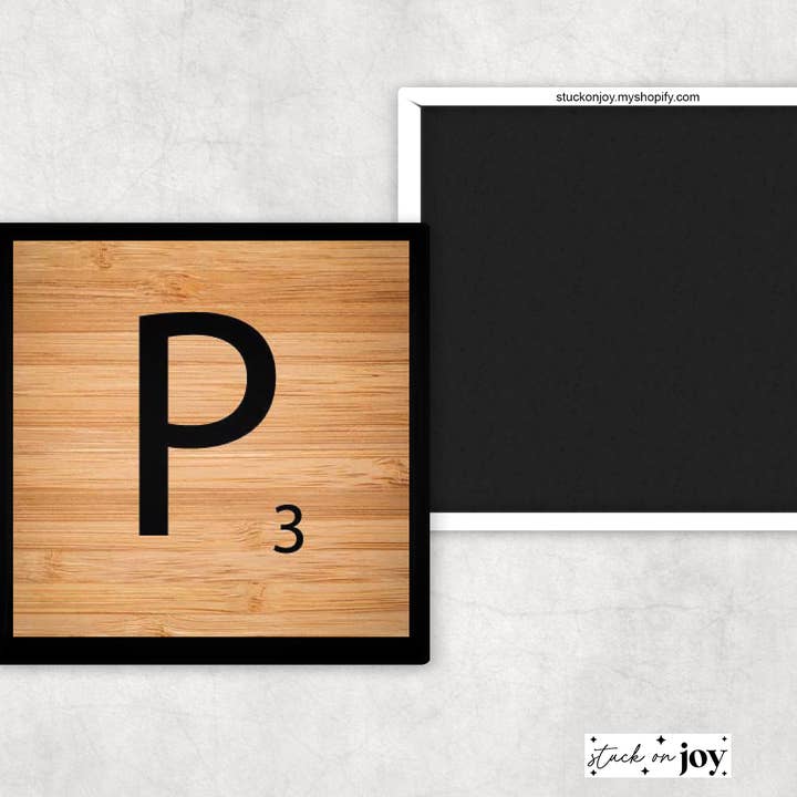 Stuck On Joy - Wholesale Magnet - SCRABBLE TILES, SET OF (98) 2x2" MAGNETS, refrigerator art, family names, menu, sign, personalize, home, letter blocks, add on custom photos17