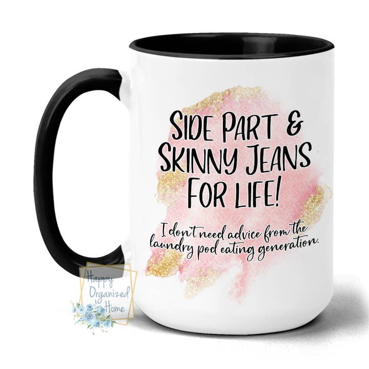 Side Part and Skinny Jeans For Life! for wholesale by Happy Organized Home