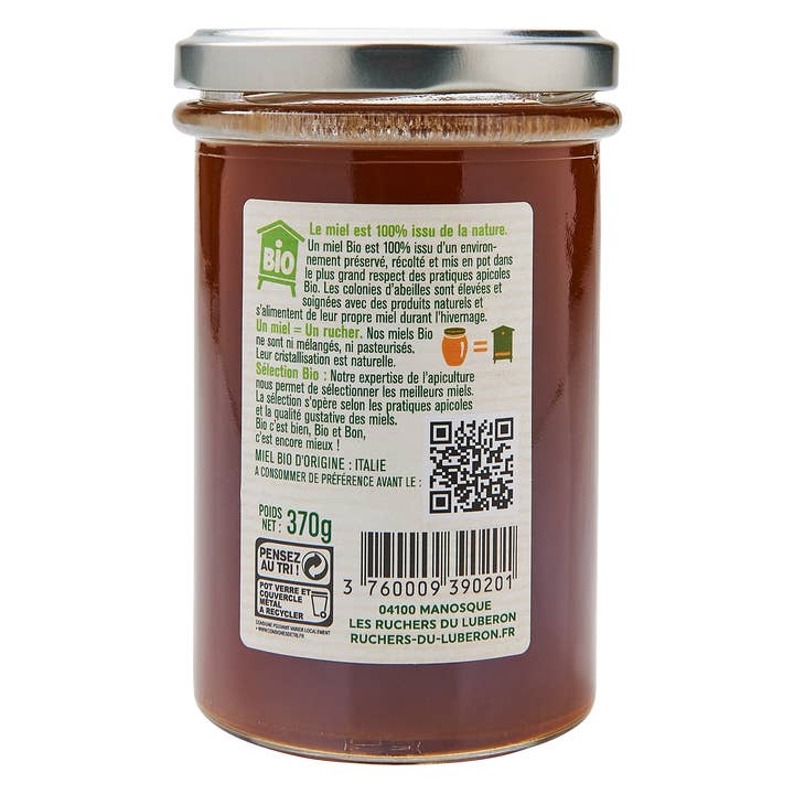 Les Ruchers du Luberon - Wholesale Honey - Organic Piedmont Forest Honey 370 G - Les Ruchers Du Luberon1