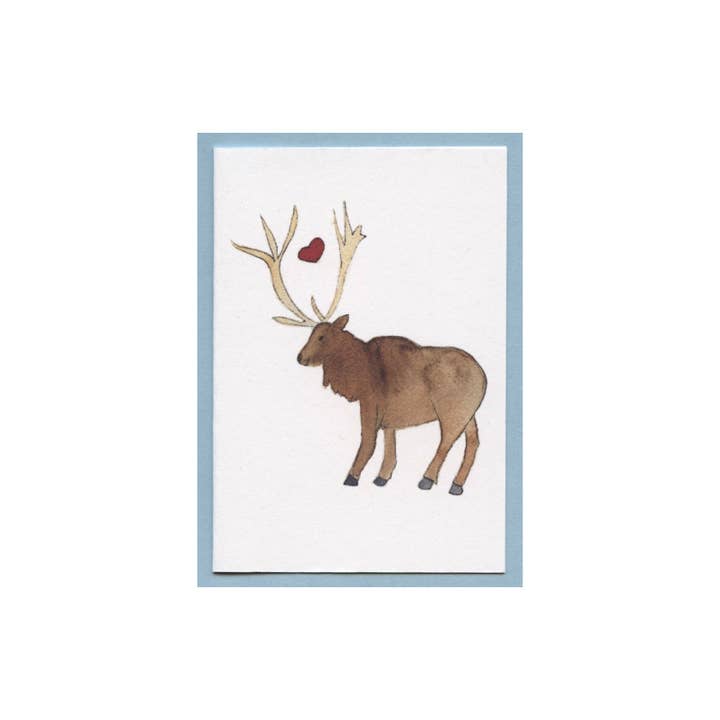 Elk Love Enclosure Card for wholesale by Zucchini Fish