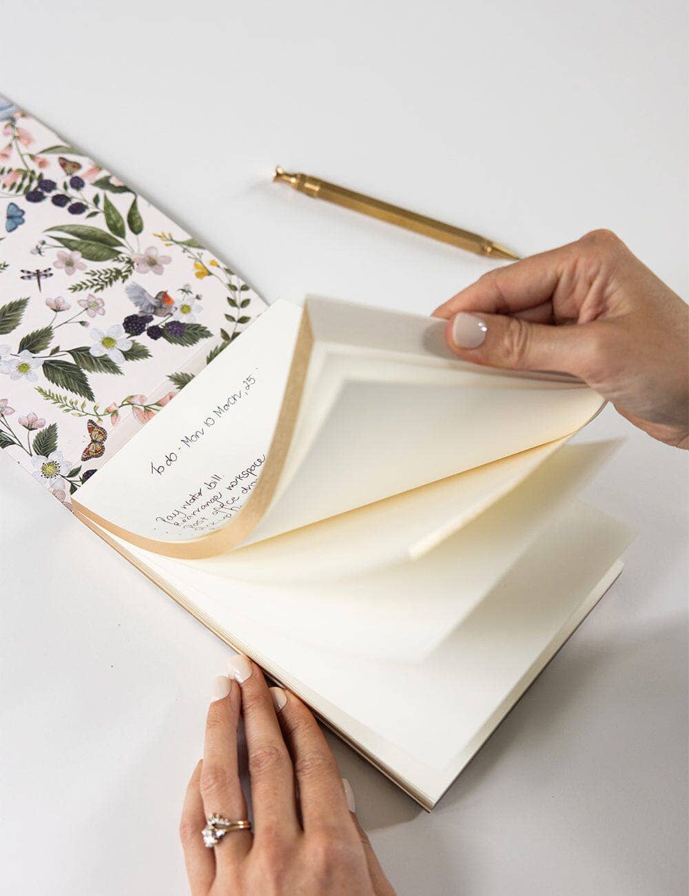 Bespoke Letterpress - Vendita all'ingrosso Bloc notes - Taccuino da scrivania Cacatua rosa4