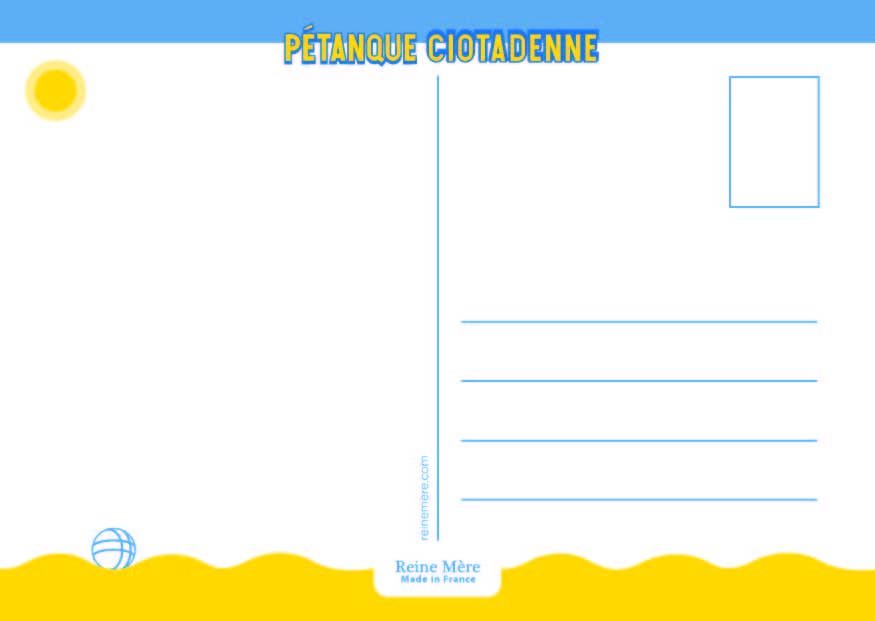 Reine Mère - Wholesale Postcard - Postcard - Marseille Petanque (Made in France)1