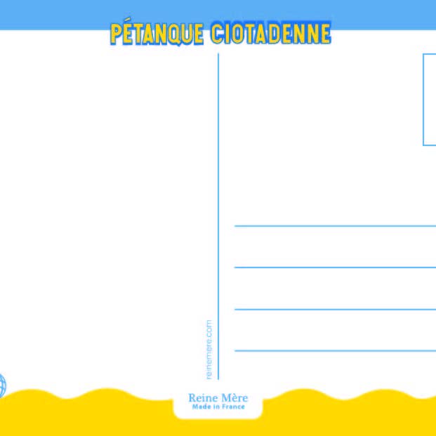 Reine Mère - Wholesale Postcard - Postcard - Marseille Petanque (Made in France)1