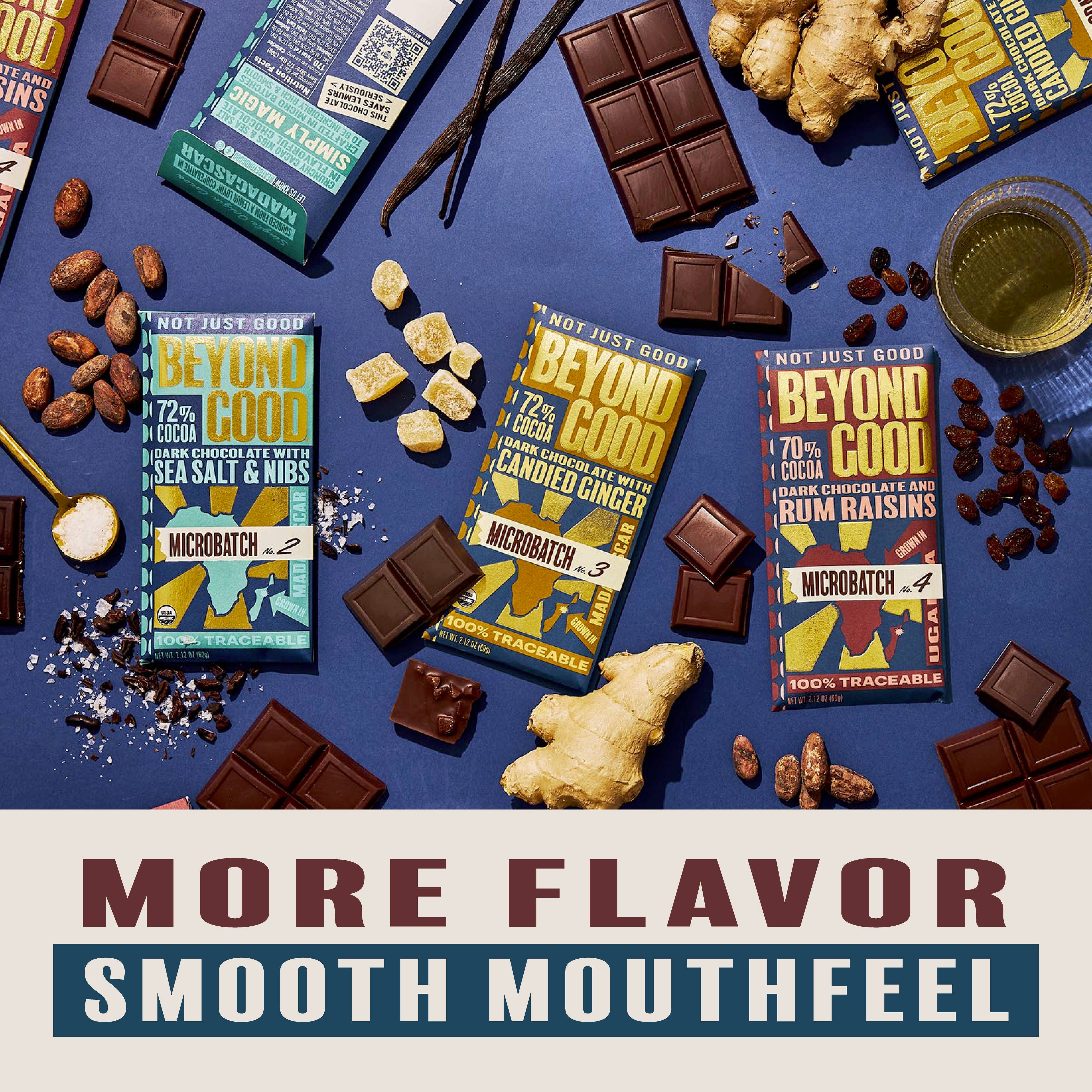 Beyond Good - Wholesale Chocolate Bar - [Microbatch] 72% Cocoa Dark Chocolate with Candied Ginger1